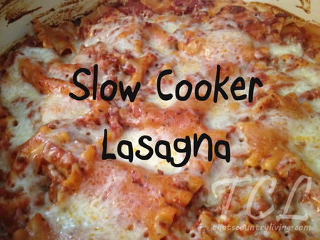 slow cooker lasagna