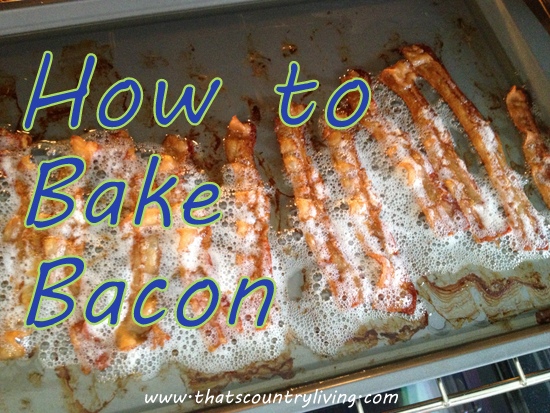 how to bake bacon title