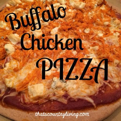 buffalo chicken pizza cooked